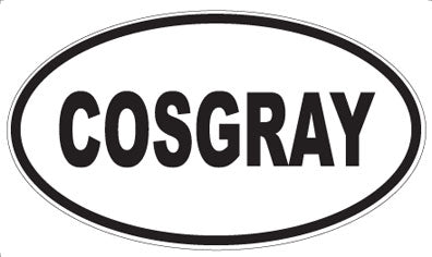 COSGRAY - Oval Magnet