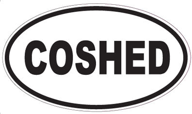 COSHED - Oval Sticker