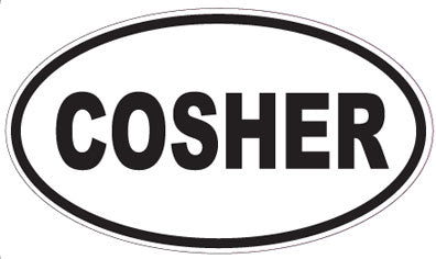 COSHER - Oval Sticker
