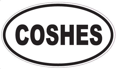 COSHES - Oval Sticker
