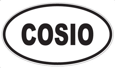 COSIO - Oval Sticker