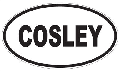 COSLEY - Oval Magnet