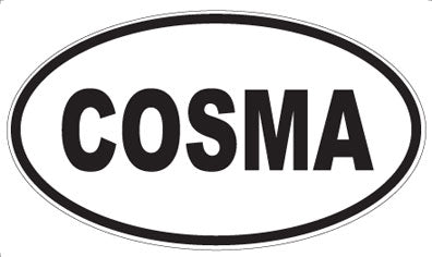 COSMA - Oval Sticker