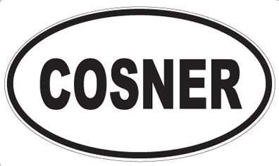 COSNER - Oval Sticker