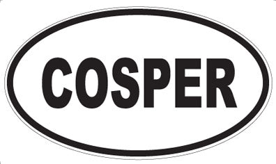 COSPER - Oval Sticker