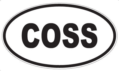 COSS - Oval Sticker