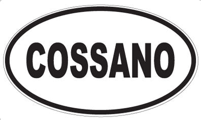 COSSANO - Oval Sticker