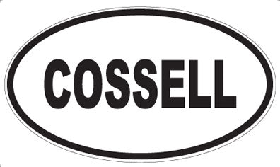 COSSELL - Oval Sticker