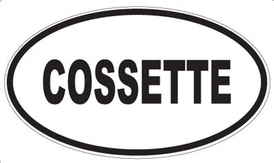COSSETTE - Oval Sticker