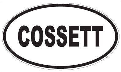 COSSETT - Oval Magnet
