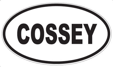 COSSEY - Oval Magnet