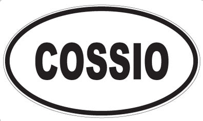 COSSIO - Oval Sticker