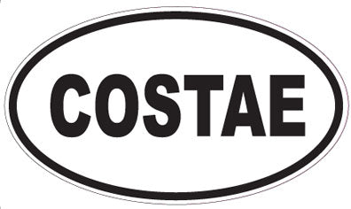 COSTAE - Oval Sticker