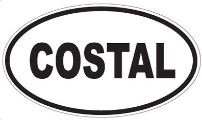 COSTAL - Oval Sticker