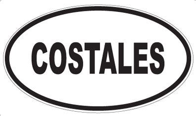 COSTALES - Oval Sticker