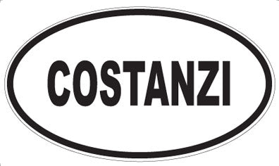COSTANZI - Oval Sticker