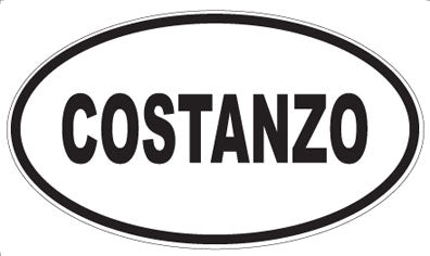 COSTANZO - Oval Sticker