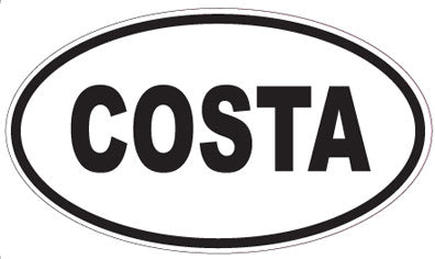 COSTA - Oval Magnet