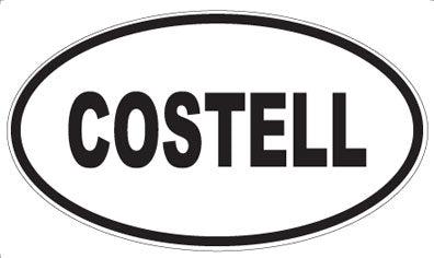 COSTELL - Oval Sticker