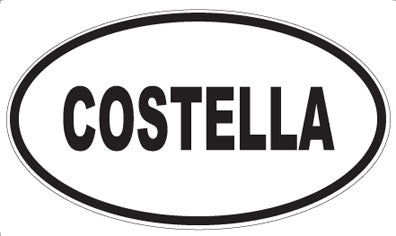 COSTELLA - Oval Sticker