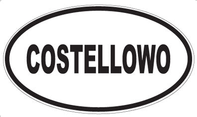 COSTELLOWO - Oval Magnet