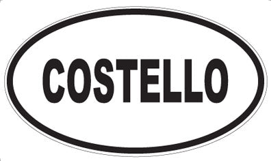 COSTELLO - Oval Magnet