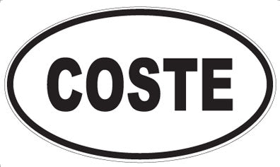 COSTE - Oval Magnet