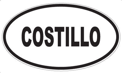 COSTILLO - Oval Magnet
