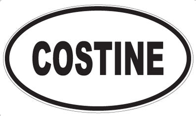 COSTINE - Oval Sticker