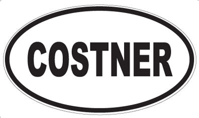 COSTNER - Oval Sticker