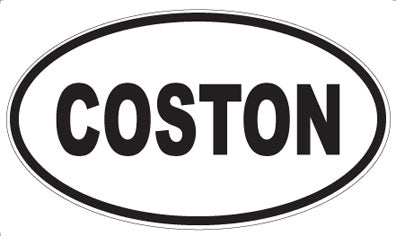 COSTON - Oval Sticker