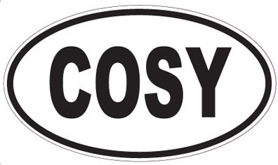 COSY - Oval Sticker