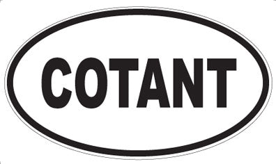 COTANT - Oval Sticker