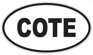 COTE - Oval Magnet