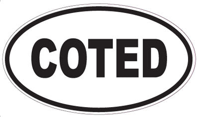 COTED - Oval Magnet