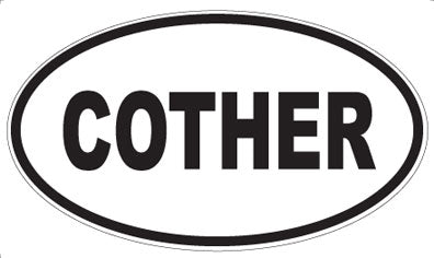 COTHER - Oval Sticker