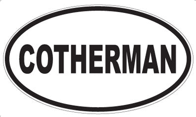 COTHERMAN - Oval Sticker