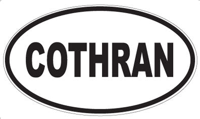 COTHRAN - Oval Magnet