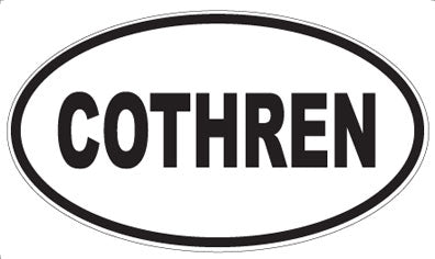 COTHREN - Oval Sticker