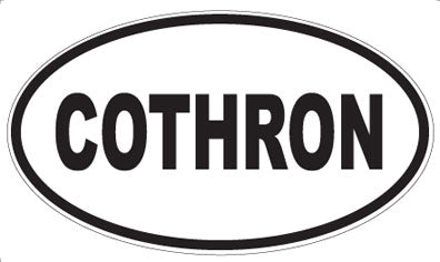 COTHRON - Oval Magnet