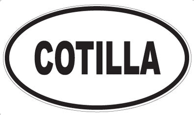 COTILLA - Oval Sticker