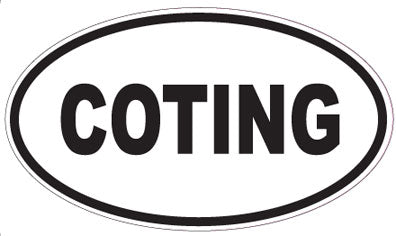 COTING - Oval Sticker