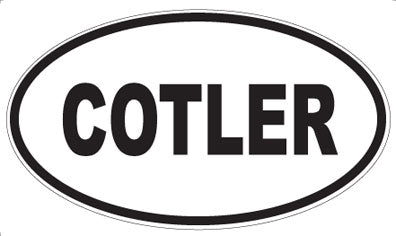 COTLER - Oval Magnet