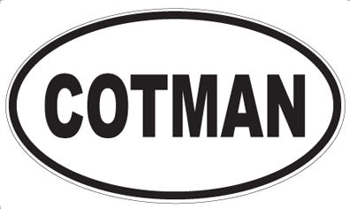 COTMAN - Oval Sticker