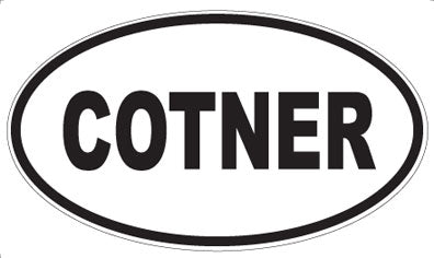 COTNER - Oval Magnet