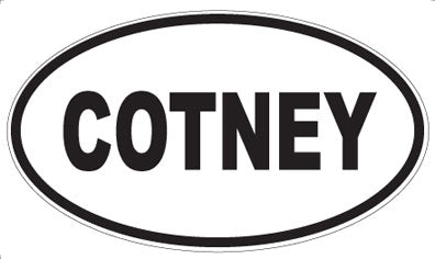 COTNEY - Oval Sticker