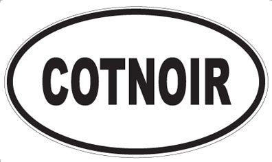 COTNOIR - Oval Sticker