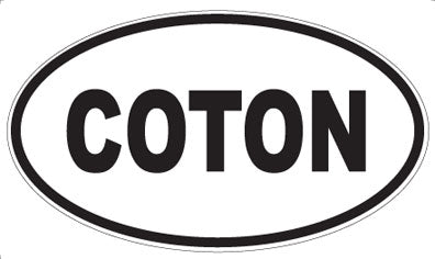 COTON - Oval Magnet