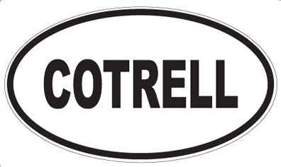 COTRELL - Oval Sticker