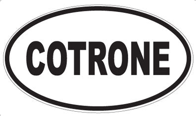 COTRONE - Oval Sticker